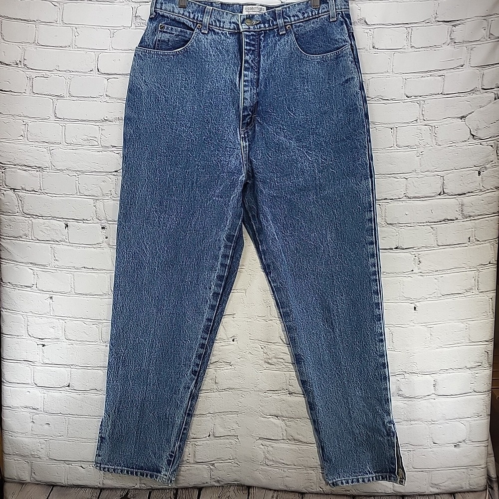 Essentials Sport 2 Vintage Jeans Sz 12 High Rise Zipper Ankles‎